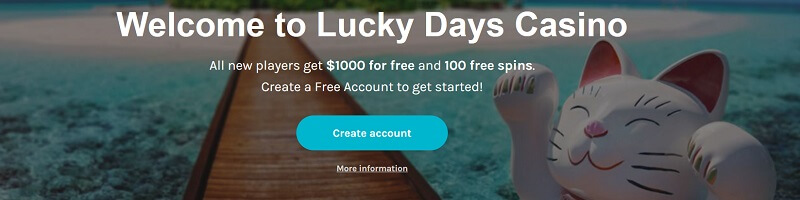 Lucky Days Welcome Offer
